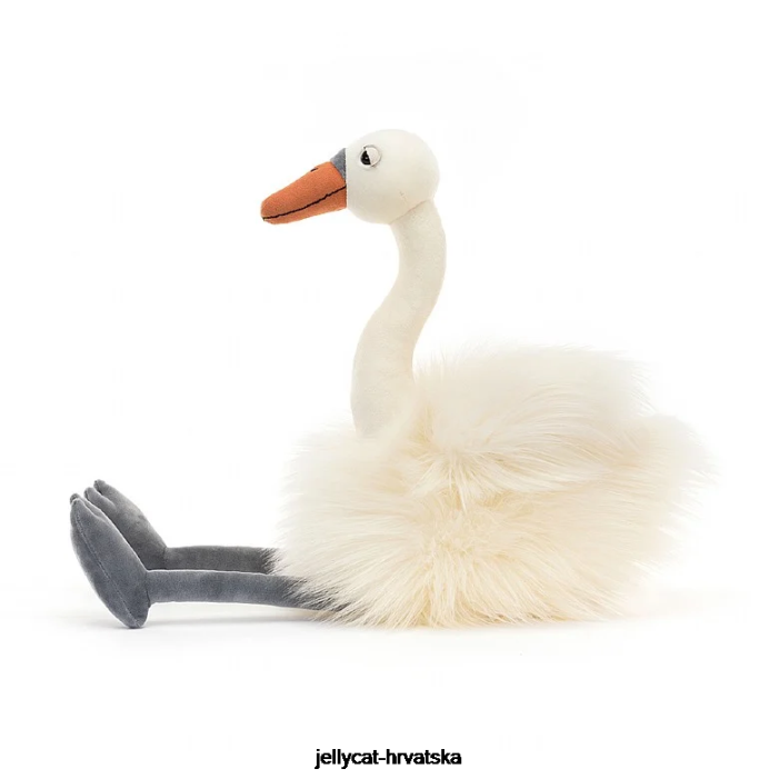 Jellycat evelyn swan bijela 433 igračka