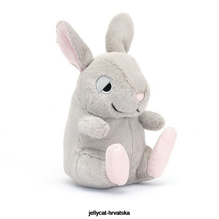 Jellycat cuddlebud bernard bunny sivi 464 igračka