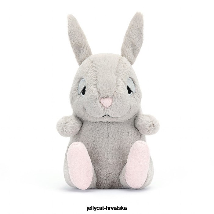 Jellycat cuddlebud bernard bunny sivi 464 igračka