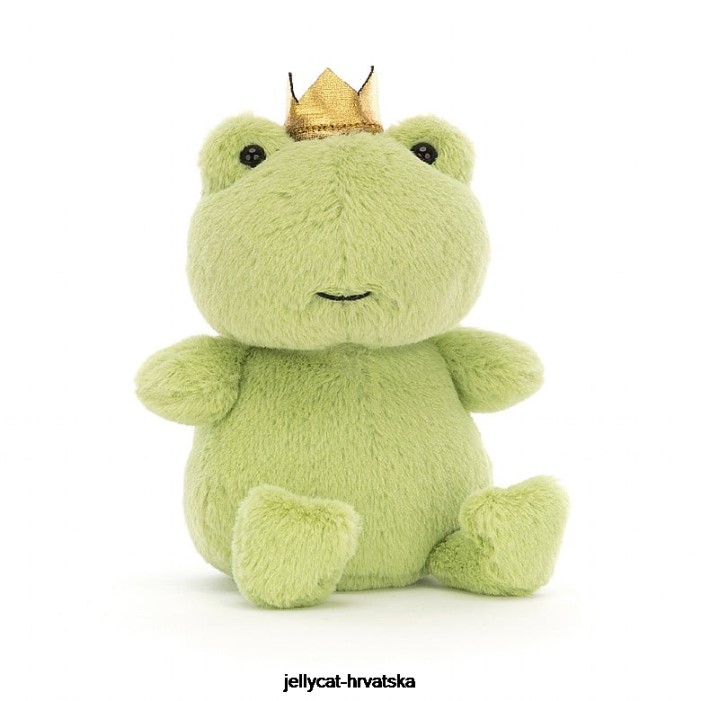Jellycat kruniti croaker žaba zelena 25 igračka