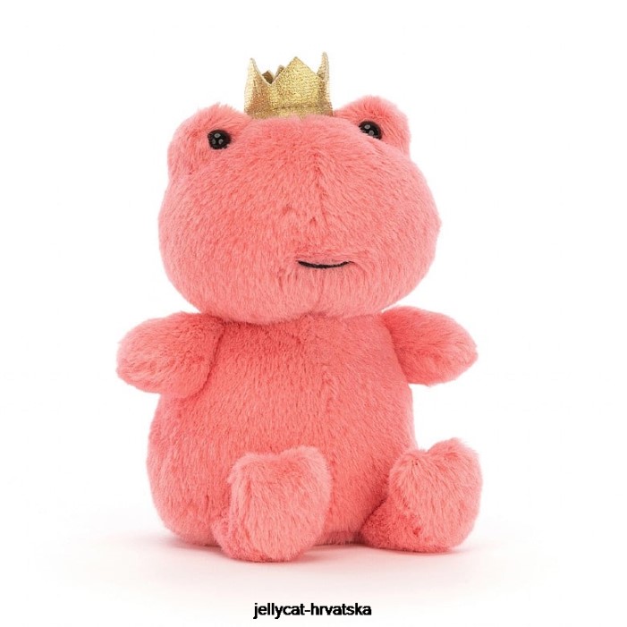 Jellycat krunjenje croaker žaba roza 37 igračka