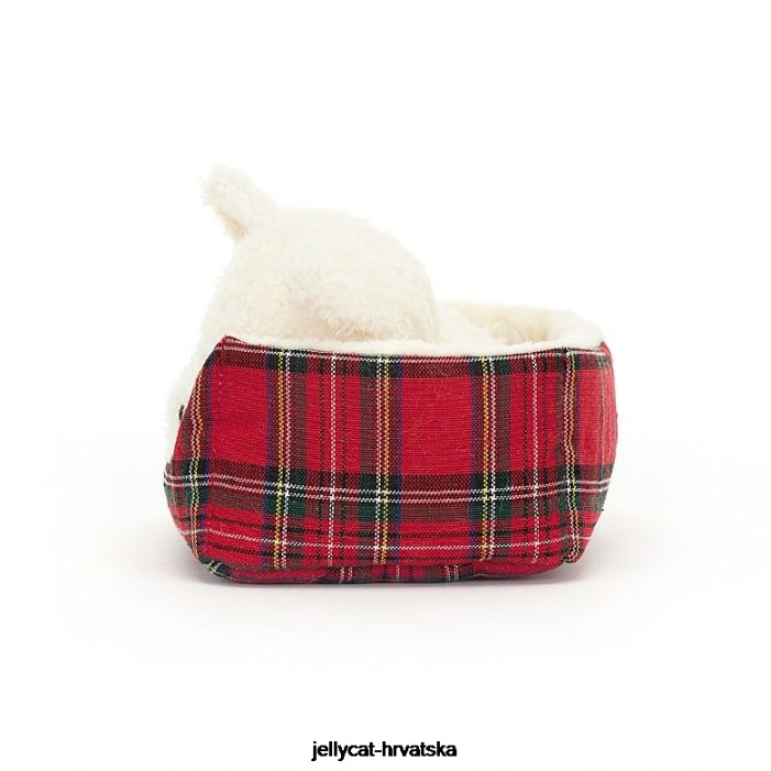 Jellycat napping nipper westie crno-bijeli 289 igračka
