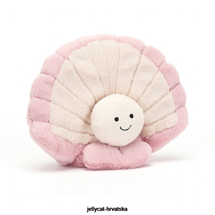 Jellycat clemmie clam bež 113 igračka