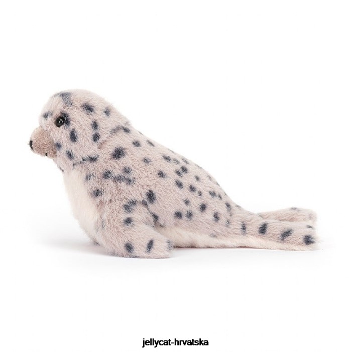 Jellycat nauticool roly poly seal siva i bijela 85 igračka