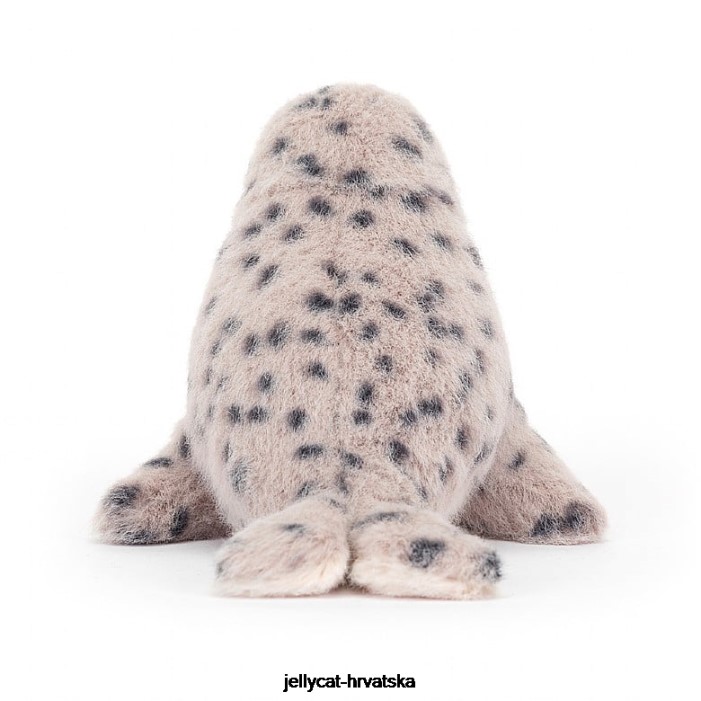 Jellycat nauticool roly poly seal siva i bijela 85 igračka
