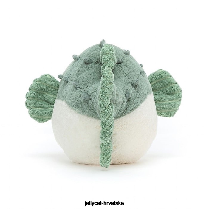 Jellycat pacey pufferfish plava i krem 112 igračka