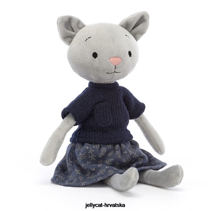 Jellycat coquette cutie mačka siva 584 igračka