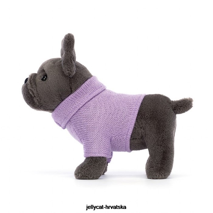 Jellycat džemper francuski buldog ljubičasta tinta 540 igračka