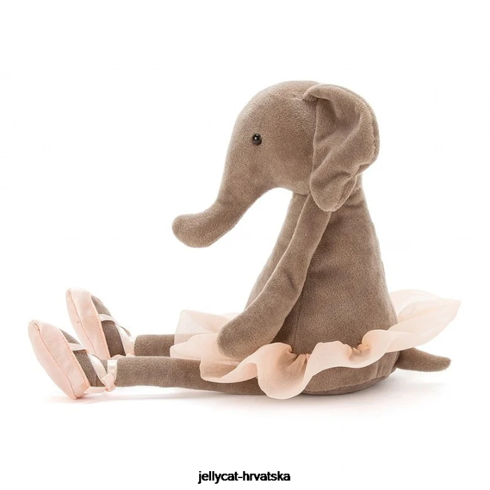 Jellycat ples Darcey sivi slon 340 igračka