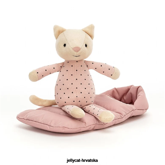 Jellycat snuggler mačka siva 296 igračka