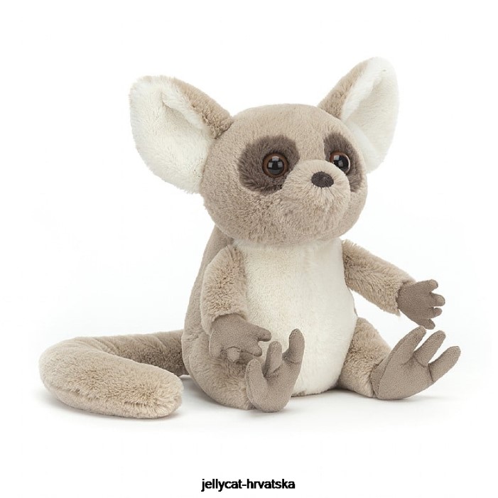 Jellycat bruce bush beba siva 253 igračka