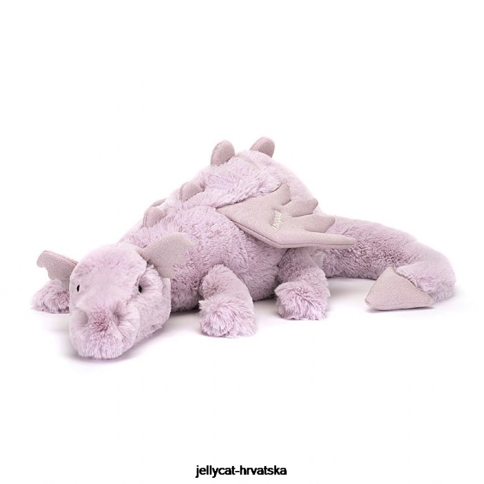 Jellycat personalizirana lavanda dragon ogroman lila 456 igračka