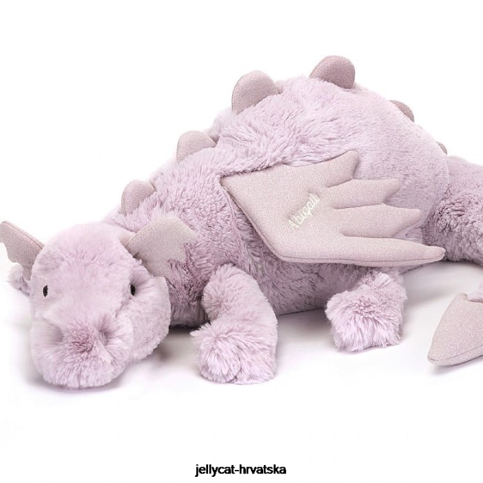 Jellycat personalizirana lavanda dragon ogroman lila 456 igračka