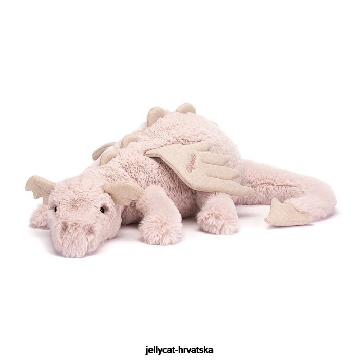 Jellycat personalizirana ruža zmaj ogromna ružičasta 523 igračka