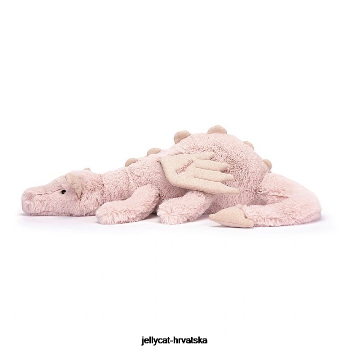 Jellycat personalizirana ruža zmaj ogromna ružičasta 523 igračka