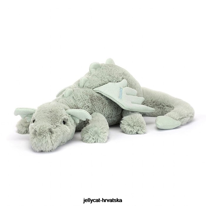 Jellycat personalizirani zmaj kadulje ogroman blijedozelen 646 igračka