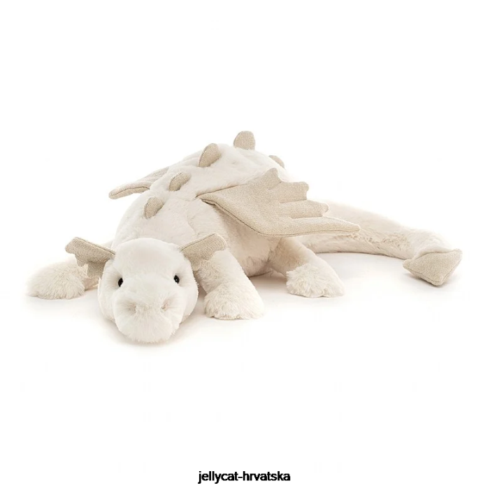 Jellycat snježni zmaj bijeli 51 igračka