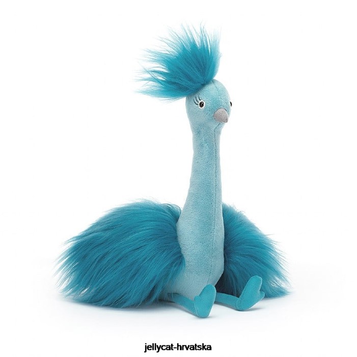 Jellycat fou fou paun plavi 341 igračka