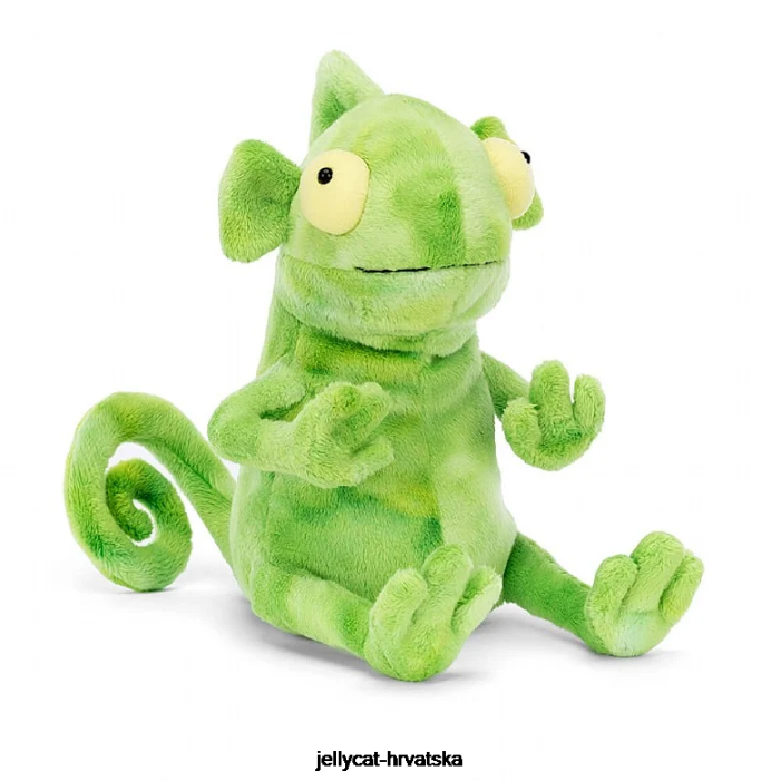 Jellycat frankie gušter s naboranim vratom zeleni 301 igračka
