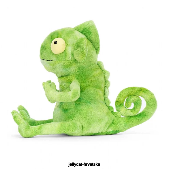 Jellycat frankie gušter s naboranim vratom zeleni 301 igračka