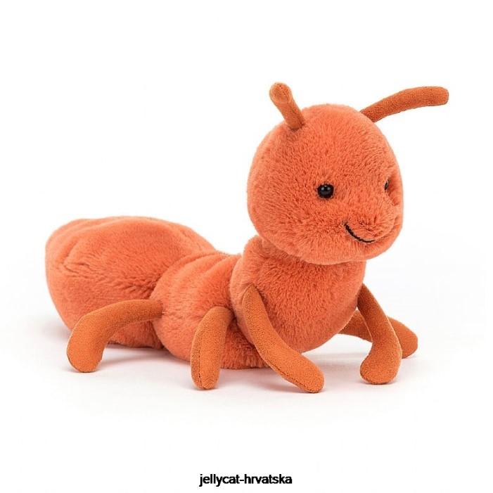 Jellycat vijugav mrav narančasta 297 igračka