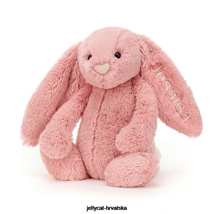 Jellycat personalizirani sramežljivi latica zeko srednji sorbet ružičasta 130 igračka