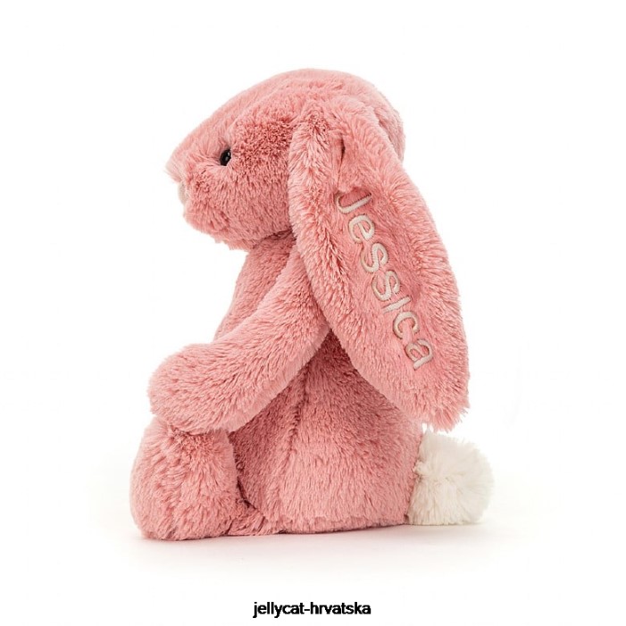 Jellycat personalizirani sramežljivi latica zeko srednji sorbet ružičasta 130 igračka
