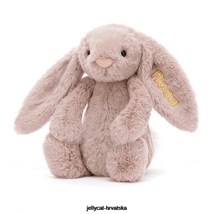 Jellycat personalizirani sramežljivi luksuzni zeko rosa srednje ružičasta 155 igračka