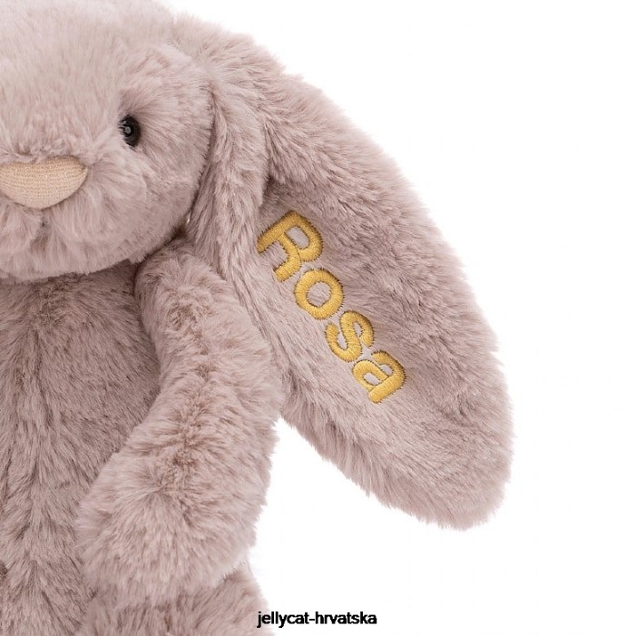 Jellycat personalizirani sramežljivi luksuzni zeko rosa srednje ružičasta 155 igračka