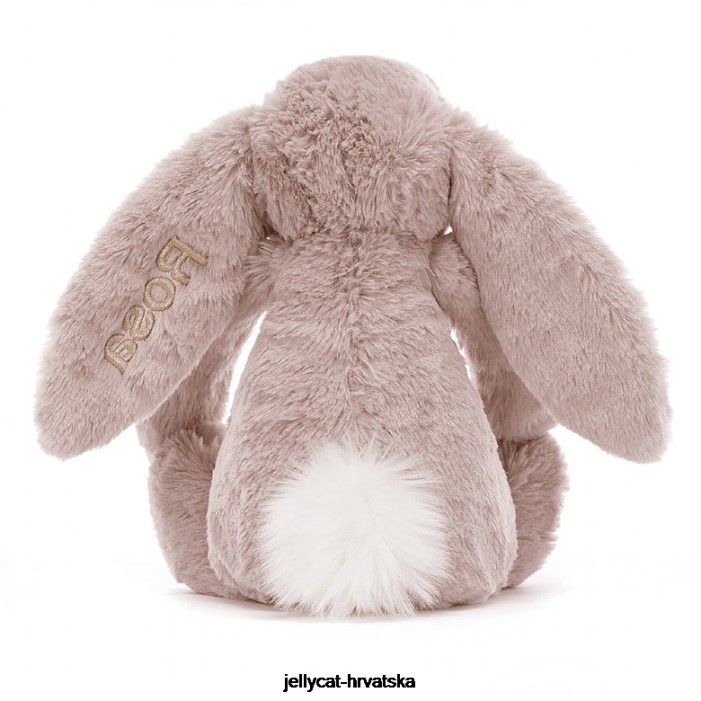 Jellycat personalizirani sramežljivi luksuzni zeko rosa srednje ružičasta 155 igračka
