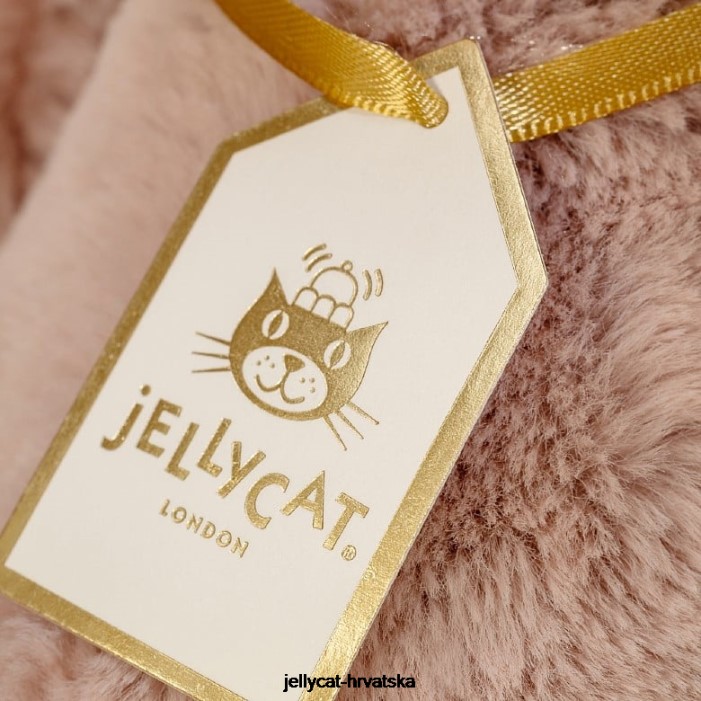Jellycat personalizirani sramežljivi luksuzni zeko rosa srednje ružičasta 155 igračka