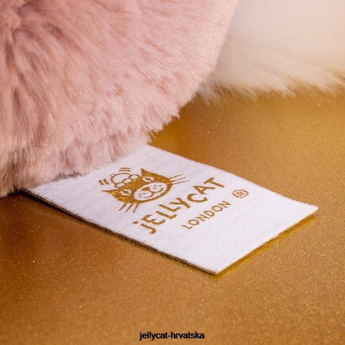 Jellycat personalizirani sramežljivi luksuzni zeko rosa srednje ružičasta 155 igračka
