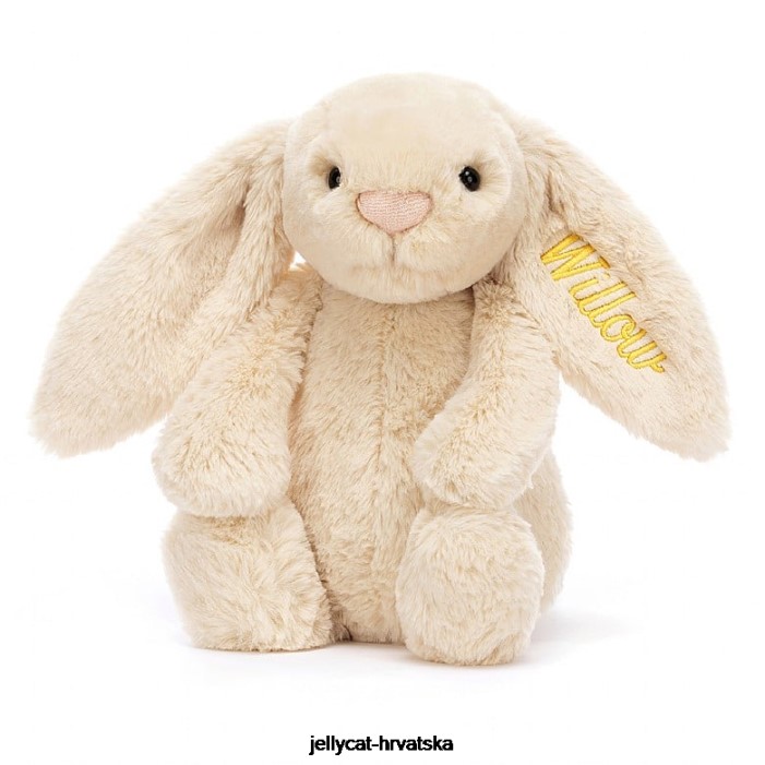 Jellycat personalizirani sramežljivi luksuzni zeko vrba srednje bež 237 igračka