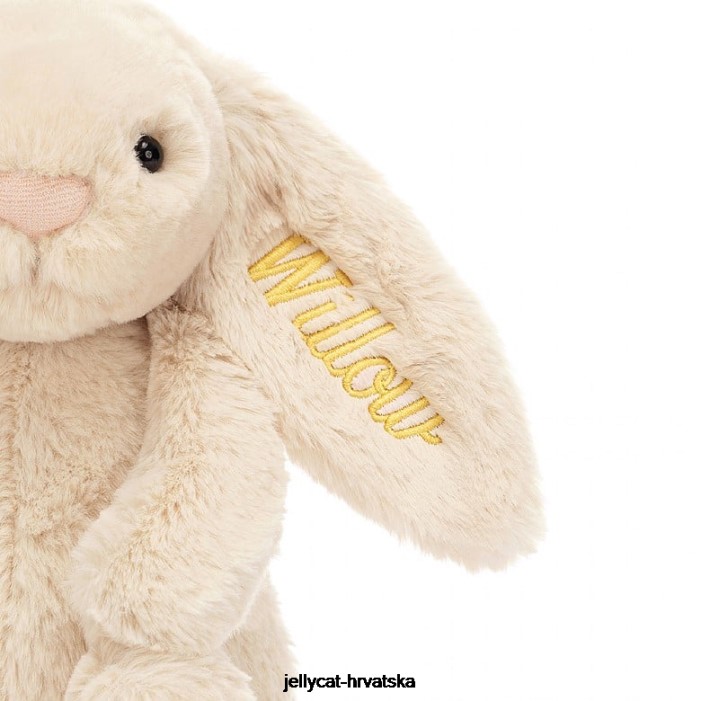 Jellycat personalizirani sramežljivi luksuzni zeko vrba srednje bež 237 igračka