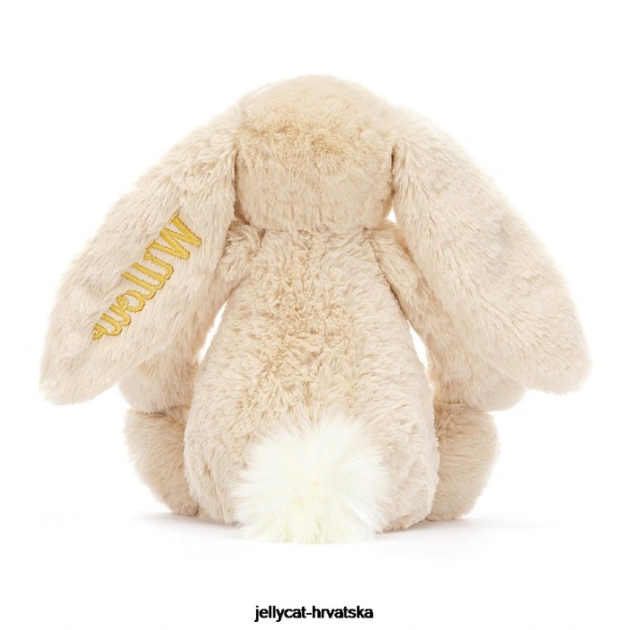Jellycat personalizirani sramežljivi luksuzni zeko vrba srednje bež 237 igračka