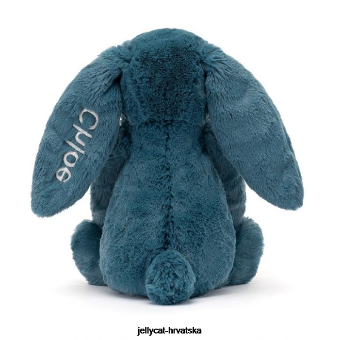 Jellycat personalizirani sramežljivi mineralno plavi zeko srednje kolbalt plava 346 igračka