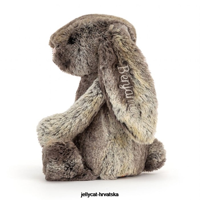 Jellycat personalizirani sramežljivi zečić srednje sive boje 478 igračka