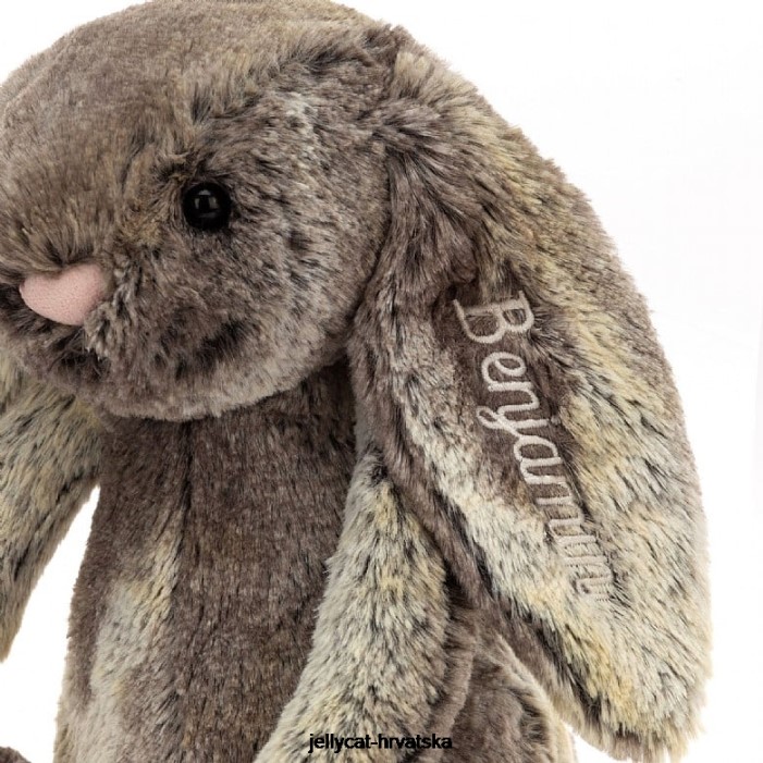 Jellycat personalizirani sramežljivi zečić srednje sive boje 478 igračka