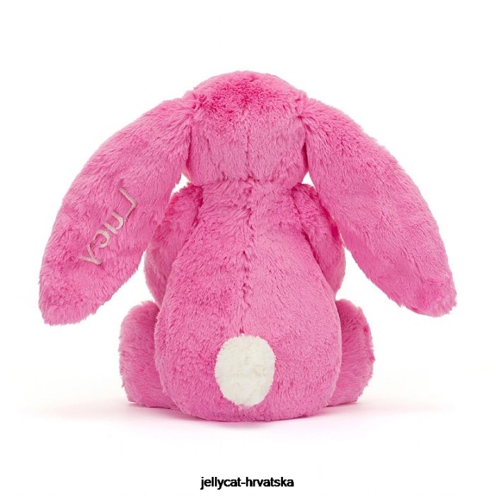Jellycat personalizirani sramežljivi zeko srednje žarko ružičasta 173 igračka