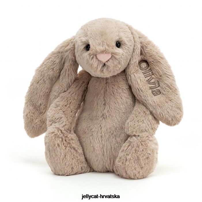 Jellycat personalizirani stidljivi zeko srednje bež 69 igračka