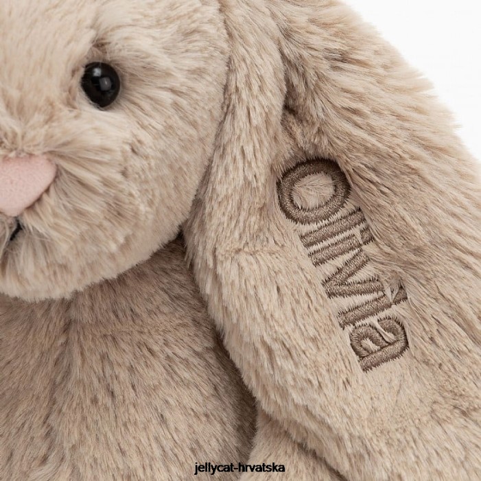 Jellycat personalizirani stidljivi zeko srednje bež 69 igračka