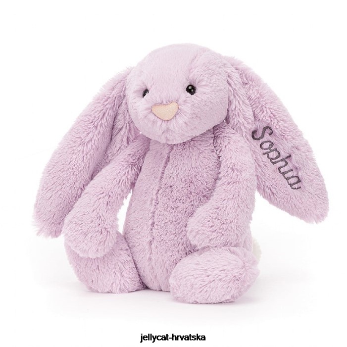 Jellycat personalizirani stidljivi zeko srednje lila 92 igračka