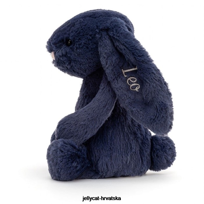Jellycat personalizirani stidljivi zeko srednje tamnoplava 242 igračka