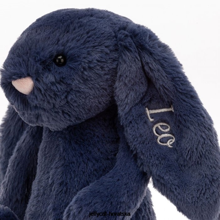 Jellycat personalizirani stidljivi zeko srednje tamnoplava 242 igračka