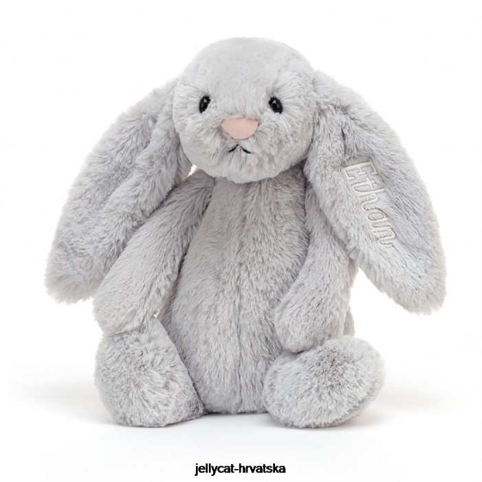 Jellycat personalizirani stidljivi zeko srednji srebrni 273 igračka