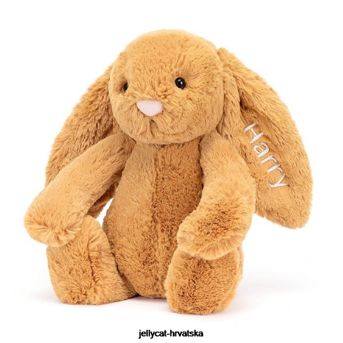 Jellycat personalizirano sramežljivo i zeko srednje zlatno 214 igračka