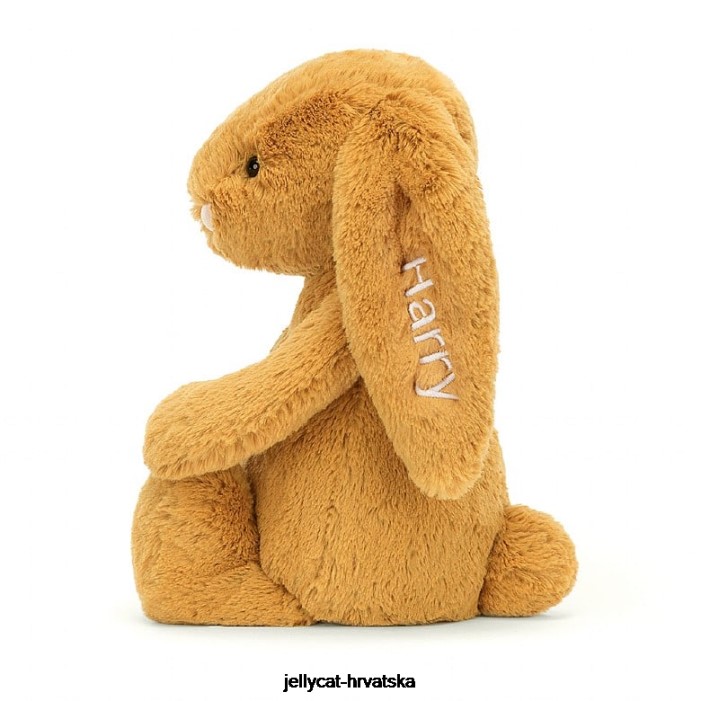 Jellycat personalizirano sramežljivo i zeko srednje zlatno 214 igračka