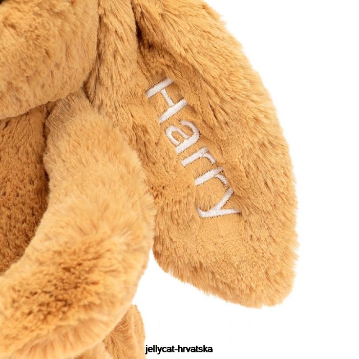 Jellycat personalizirano sramežljivo i zeko srednje zlatno 214 igračka