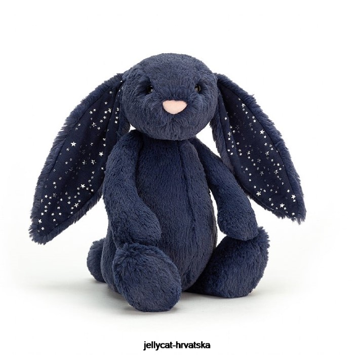 Jellycat sramežljiv stardust bunny navy 555 igračka