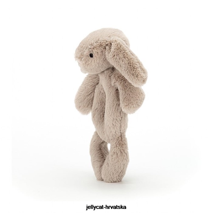 Jellycat sramežljivi zečić prsten zvečka bež 195 igračka